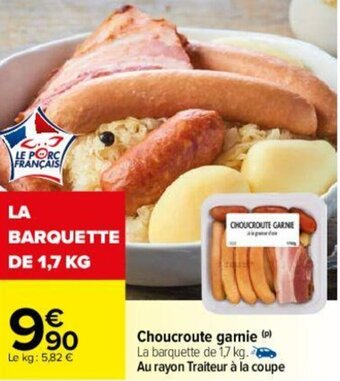 Carrefour Choucroute garnie offre