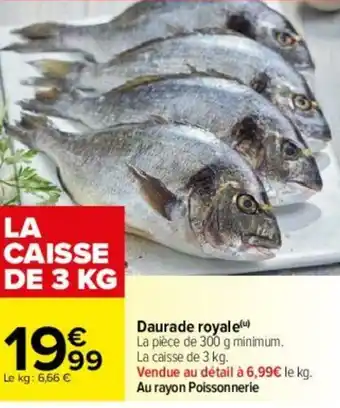 Carrefour Daurade royale offre