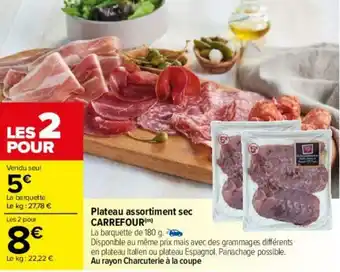 Carrefour Plateau assortiment sec CARREFOUR offre