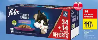 Carrefour Tendres effilés en gelée Felix offre