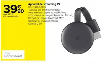 Carrefour Appareil de streaming TV offre