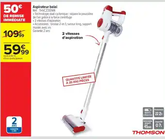 Carrefour Aspirateur balai offre