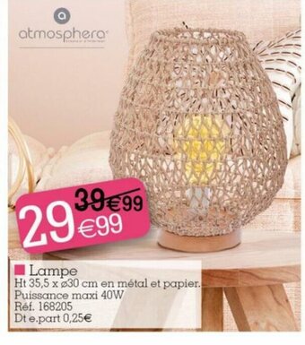 Kandy Lampe offre