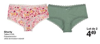 Zeeman Shorty offre