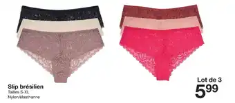 Zeeman Slip Brésilien offre
