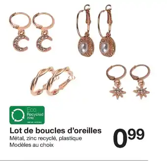 Zeeman Lot de Boucles d'Oreilles offre