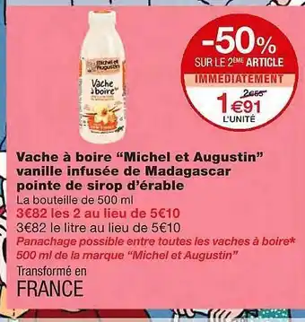 Monoprix Vache à Boire offre