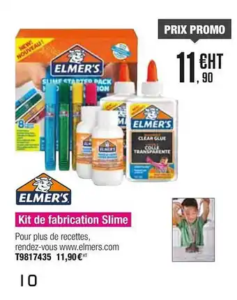 Kit De Fabricationa Slime Elmer's