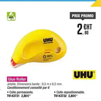 Plein ciel Glue Roller Uhu offre
