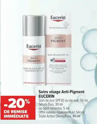 Carrefour Eucerin bon plan sur les soins visage anti-pigment eucerin offre