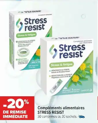 Carrefour Stress resist bon plan sur les compléments alimentaires offre