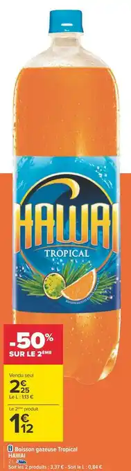Hawai boisson gazeuse tropical