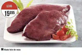 Géant Casino Abats foie de veau offre