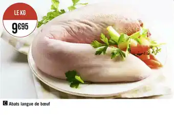 Géant Casino Abats langue de bœuf offre