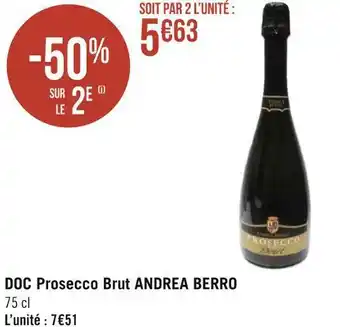 Andrea berro doc prosecco brut