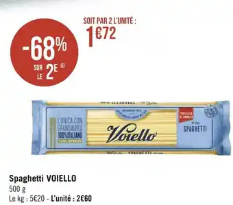 Géant Casino Voiello spaghetti offre