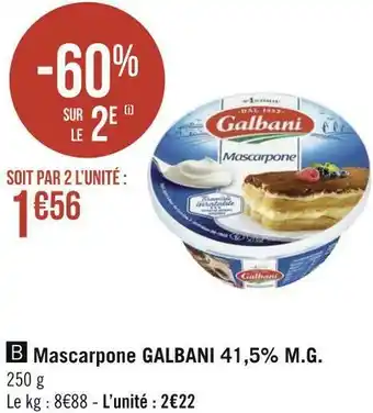 Galbani mascarpone 41,5% m.g.