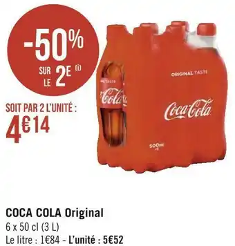 Géant Casino Coca cola coca cola original offre