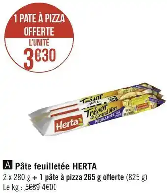 Géant Casino Herta pâte feuilletée offre