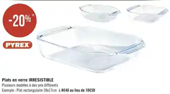 Géant Casino Pyrex plats en verre irresistible offre