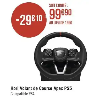 Hori volant de course apex ps5