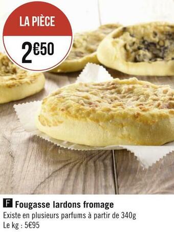 Géant Casino Fougasse lardons fromage offre