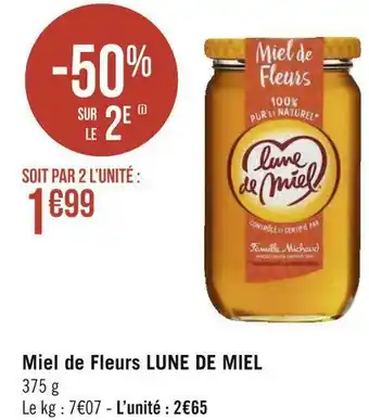 Géant Casino Lune de miel miel de fleurs offre