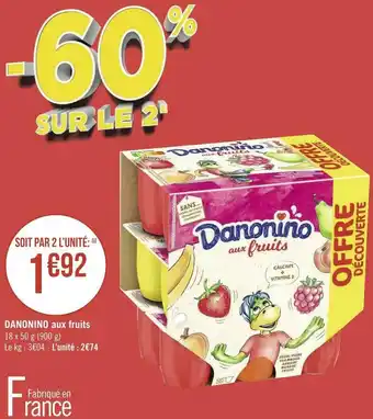 Danonino danonino aux fruits