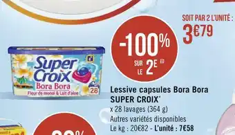 Super croix lessive capsules bora bora*