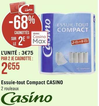 Géant Casino Casino essuie-tout compact offre