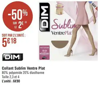 Dim collant sublim ventre plat