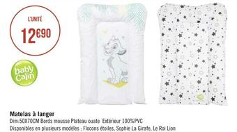 Géant Casino Baby calin matelas à langer offre