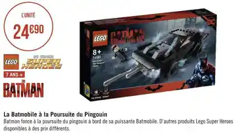 Géant Casino Lego la batmobile à la poursuite du pingouin offre