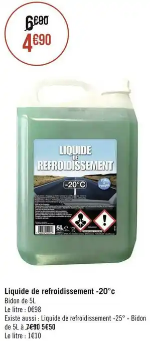 Géant Casino Liquide de refroidissement -20°c offre