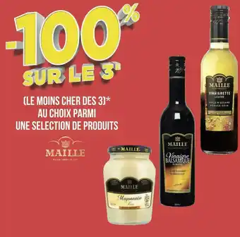 Géant Casino Maille bon plan sur une selection de produits de la marque maille offre