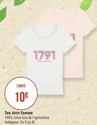 Géant Casino Tee shirt femme offre