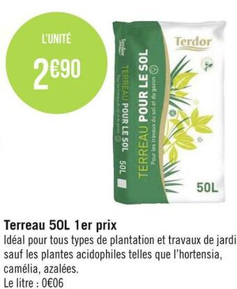 Géant Casino Terreau 50l 1er prix offre