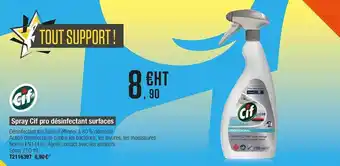 Plein ciel Spray Cif Pro Désinfectant Surfaces offre