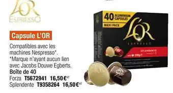 Capsule L'or