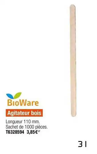 Agitateur Bois Bioware