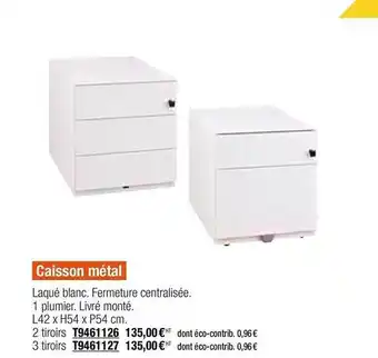 Plein ciel Caisson Métal offre