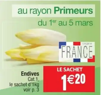 Cora x Carrefour Endives offre