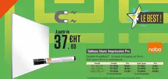 Tableau Blanc Impression Pro Nobo