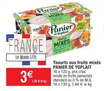 Cora x Carrefour Yaourts aux fruits mixés PANIER DE YOPLAIT offre