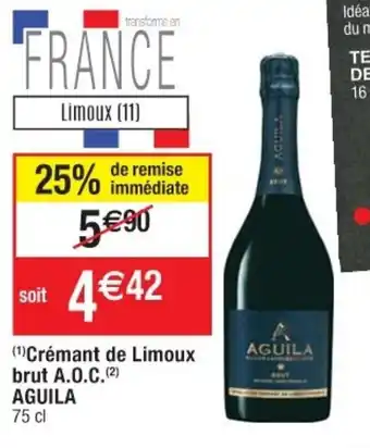 Crémat de limoux brut A.O.C. AGUILA