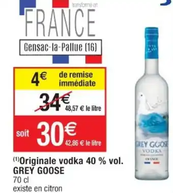Cora x Carrefour Originale vodka offre