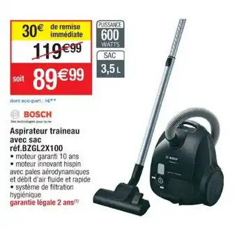 Cora x Carrefour Aspirateur traineau avec sac offre