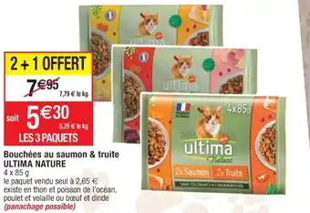 Bouchées au saumon & truite ULTIMA NATURE