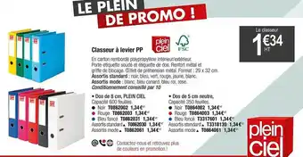 Classeur à Levier Pp Fsc