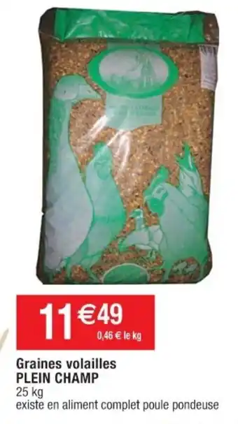 Cora x Carrefour Graines volailles PLEIN CHAMP offre